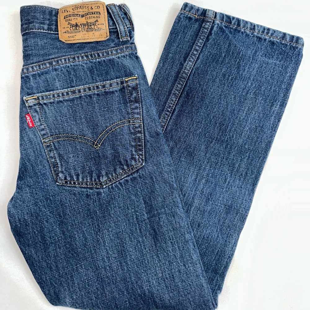 Levi’s 550 jeans - boys’ size 12 slim - 24x26‎